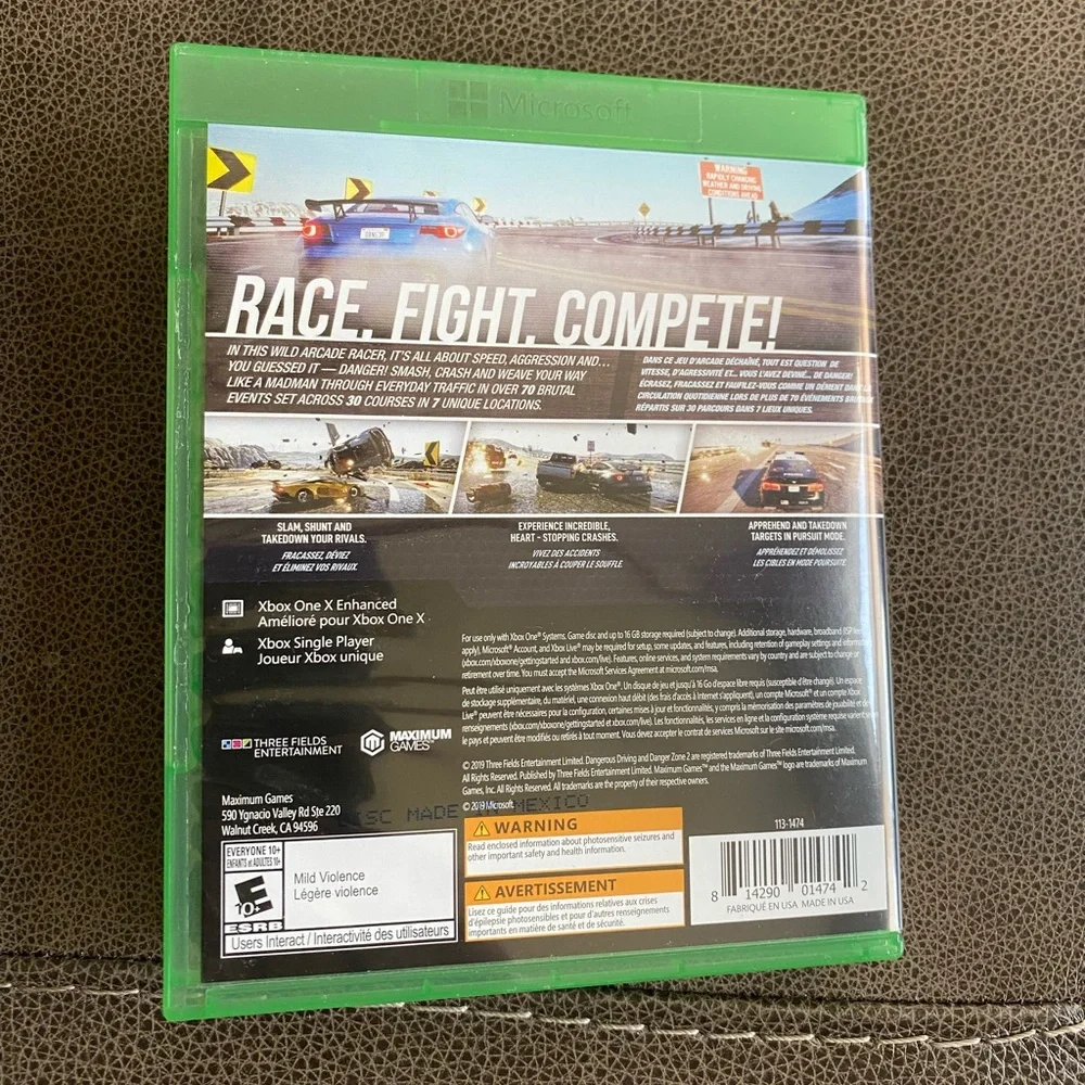 Dangerous Driving - Microsoft Xbox One